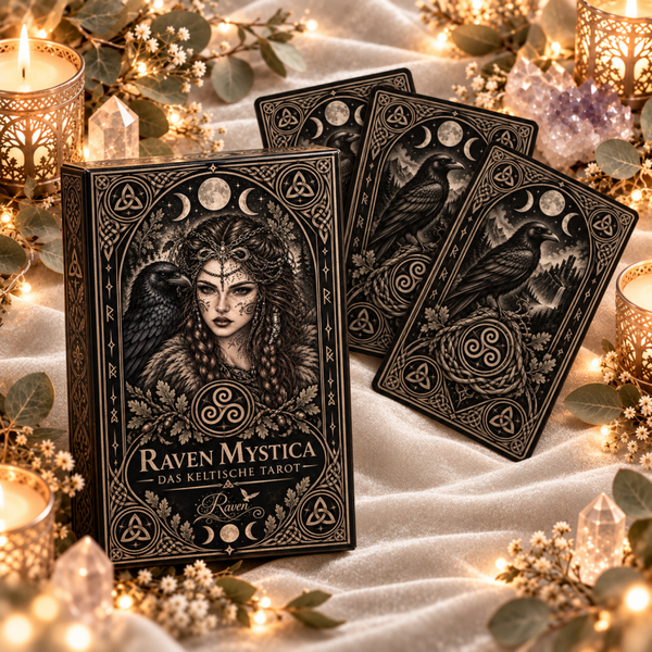 Raven Mystika - Keltisches Tarot in Schwarz &Weiß