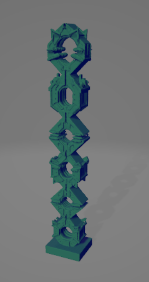 Totem Géométrique Vertical