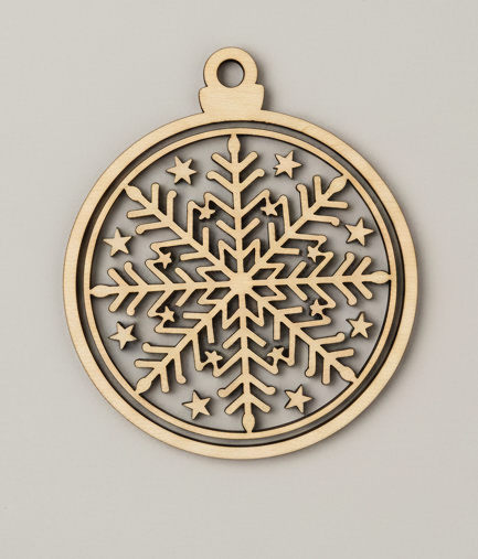 Suspension "Boule Flocon Ajourée"