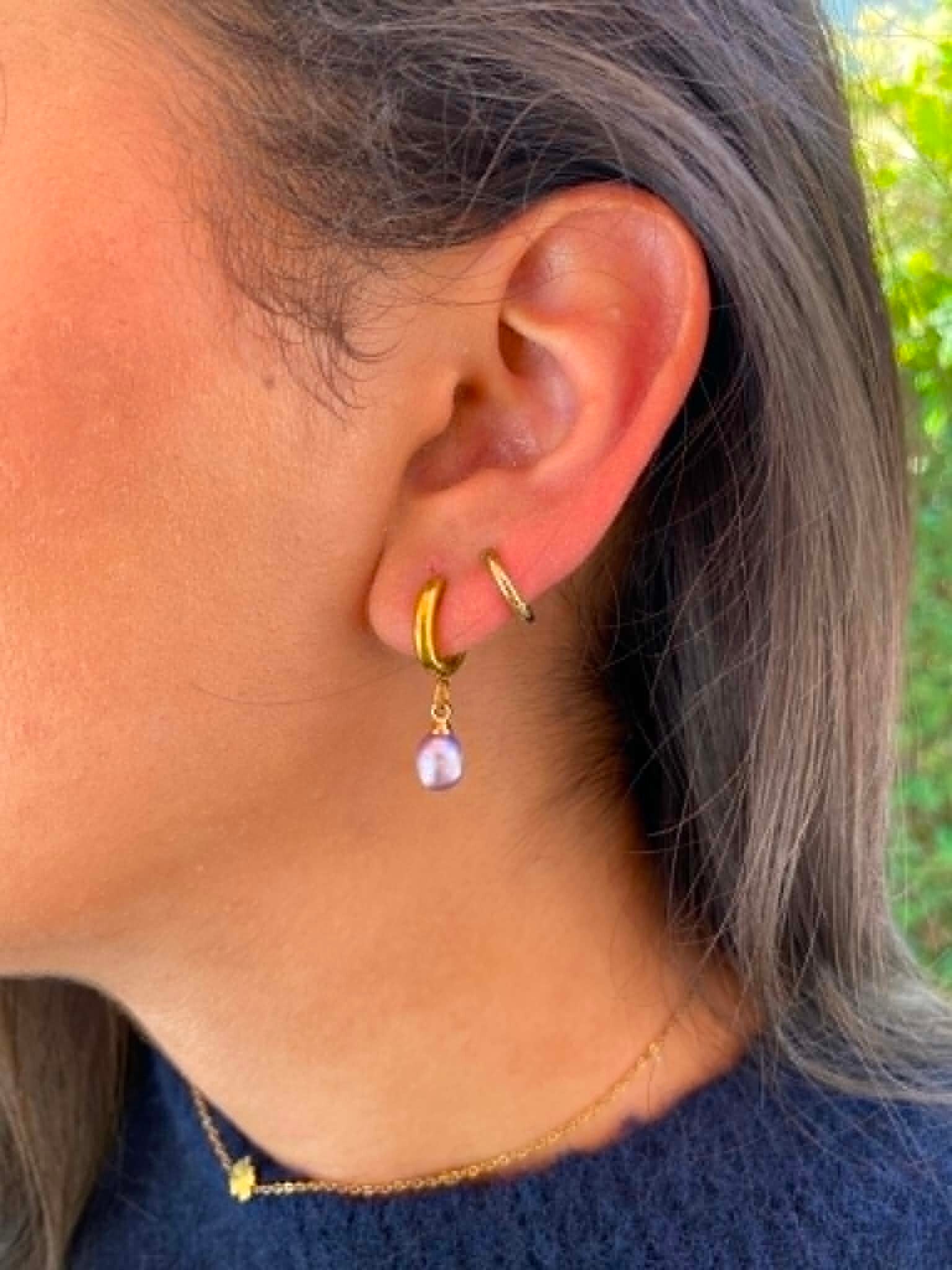 Golden Dew hoops