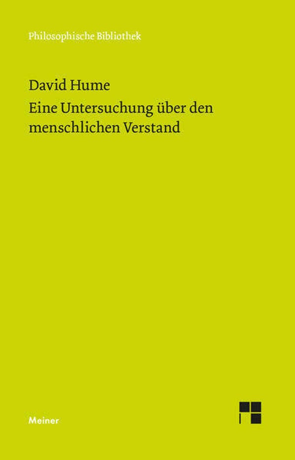 Eine Untersuchung über den mneschlichen Verstand, David Hume