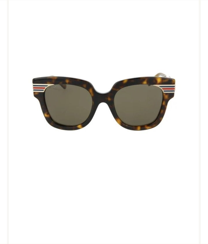 Gucci GG0281SA-002 Women's Havana Novelty Sunglasses (S)