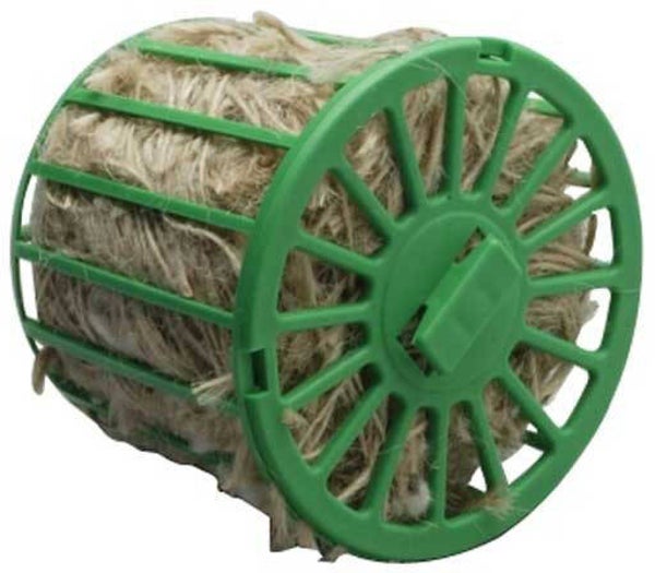 Nestmateriaalhouder gevuld met Jute.