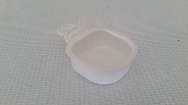 Fauna eivoerbakje met lip wit 6cm