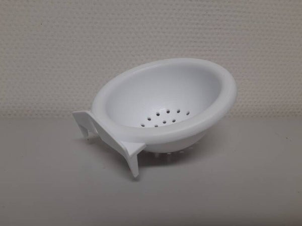 Kanarienest plastic wit met haak 13 cm