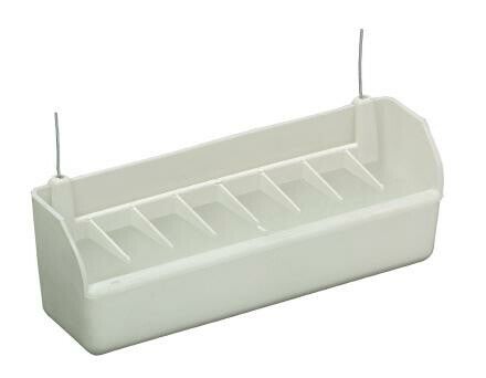 Voerbak + Rooster wit 20 cm