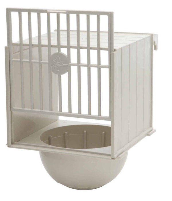 Voorhangnest beige 12x12x17cm