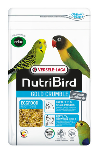 NutriBird Gold Crumble Parkieten En Kleine Papegaaien 1 kg