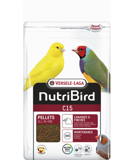 NutriBird C15 Kanarie & Tropen 1 kg