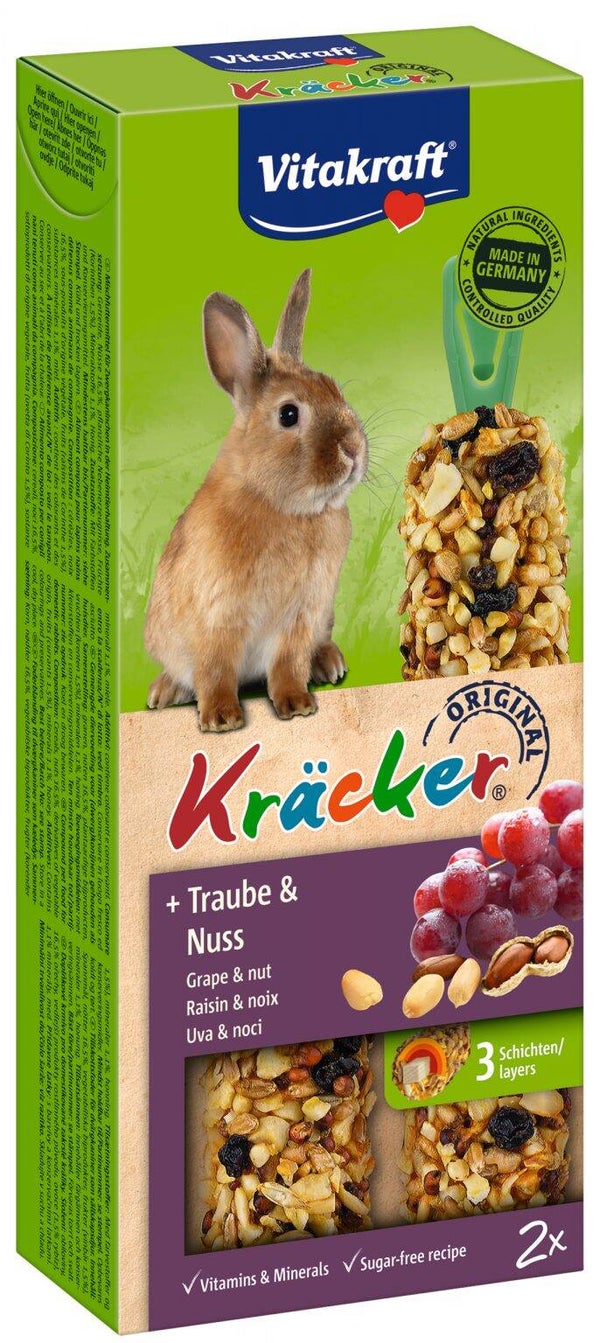 Vitakraft Konijnenkräcker Druif & Noot 2st