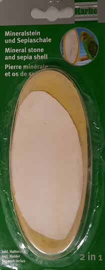Karlie Mineralensteen met sepia schelp