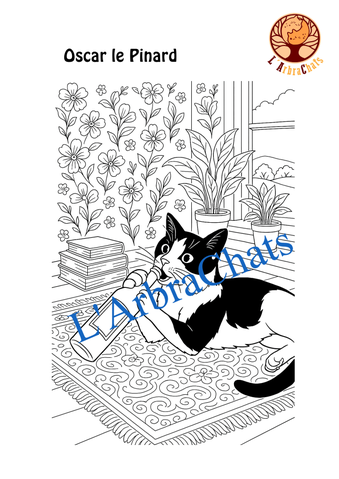 Dessin N°01 Oscar sur le tapis
