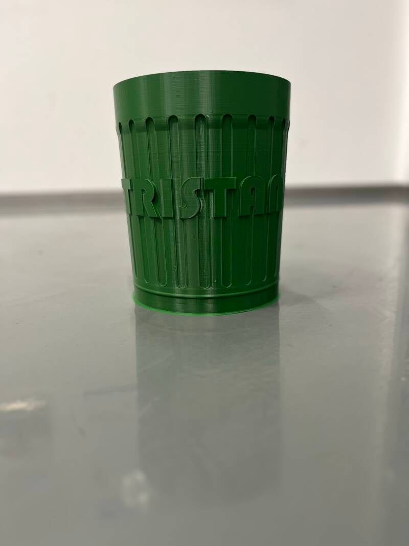 Mülleimer personalisiert