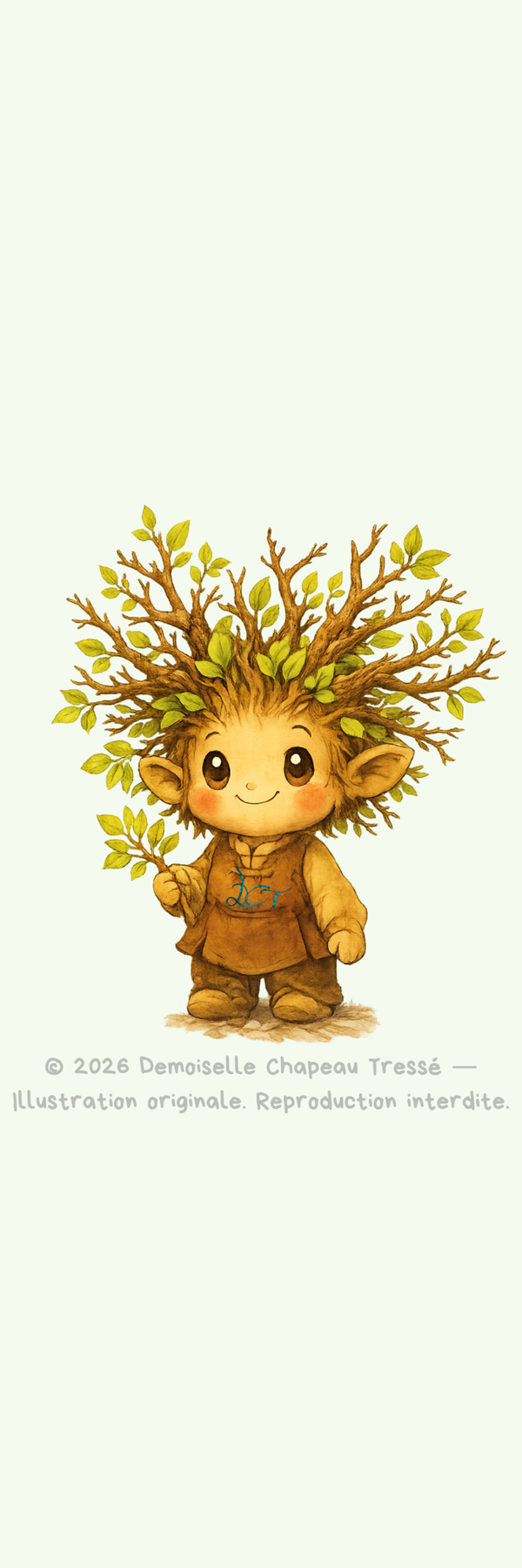 Lot de 3 marque‑pages Chibi – Collection Botanique