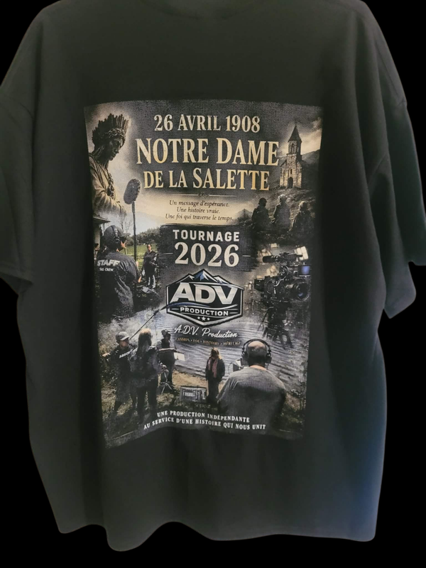t- short 26 avril 1908 notre dame de la salette
