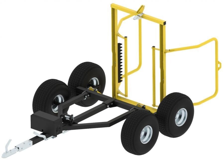 Remorque silo et balles de foin