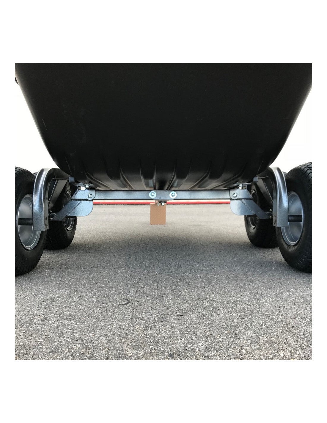 REMORQUE QUAD 2 ESSIEUX BENNE BASCULANTE MANUELLE PTC 550 KG