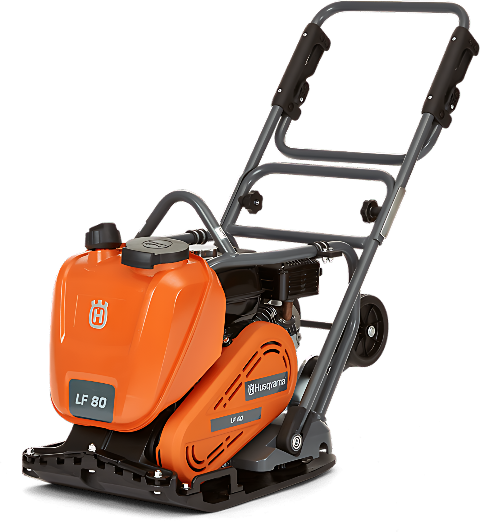 Compacteur thermique dameuse professionnelle Husqvarna LF80LAT Honda 3,6 Kw essence force de 19kN