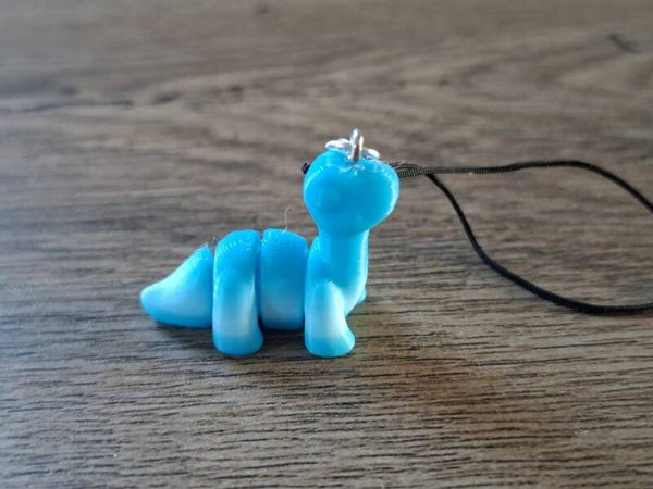 Telefoonhanger : 3D : Blauwe Brachiosaurus !!