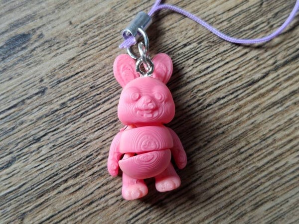 Telefoonhanger : 3D : Roze Haasje !!