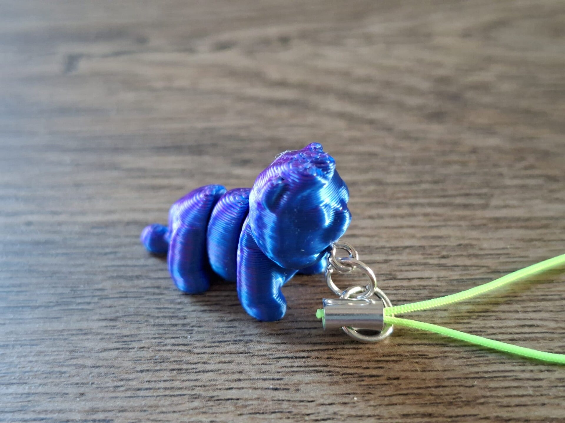 Telefoonhanger : 3D : Paarsblauwe Leeuw !!