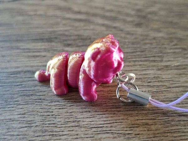 Telefoonhanger : 3D : Paarsgele Leeuw !!