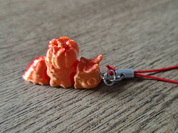 Telefoonhanger : 3D : Oranje Roze Slak !!