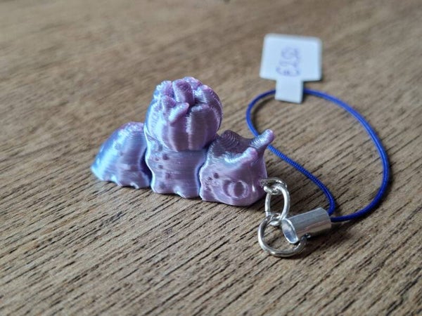 Telefoonhanger : 3D : Paarsblauwe Slak !!