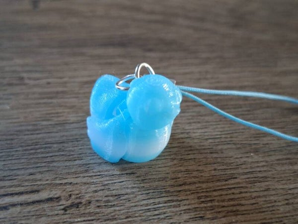 Telefoonhanger : 3D : Lichtblauwe Vogel !!