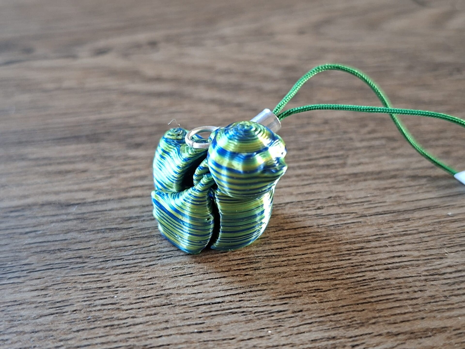 Telefoonhanger : 3D : Groen Blauwe Vogel !!