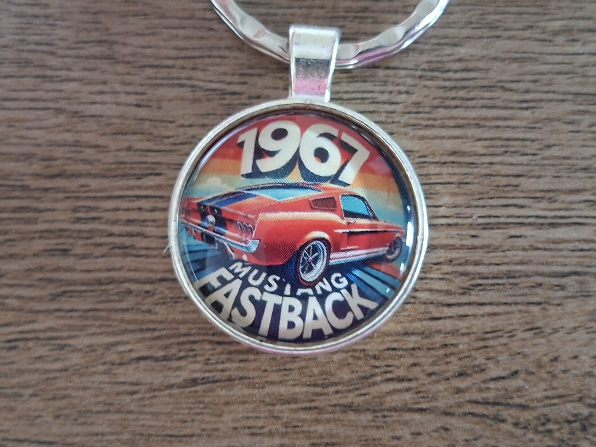 Sleutelhanger : Vintage : Ford Mustang Fastback uit 1967 !!