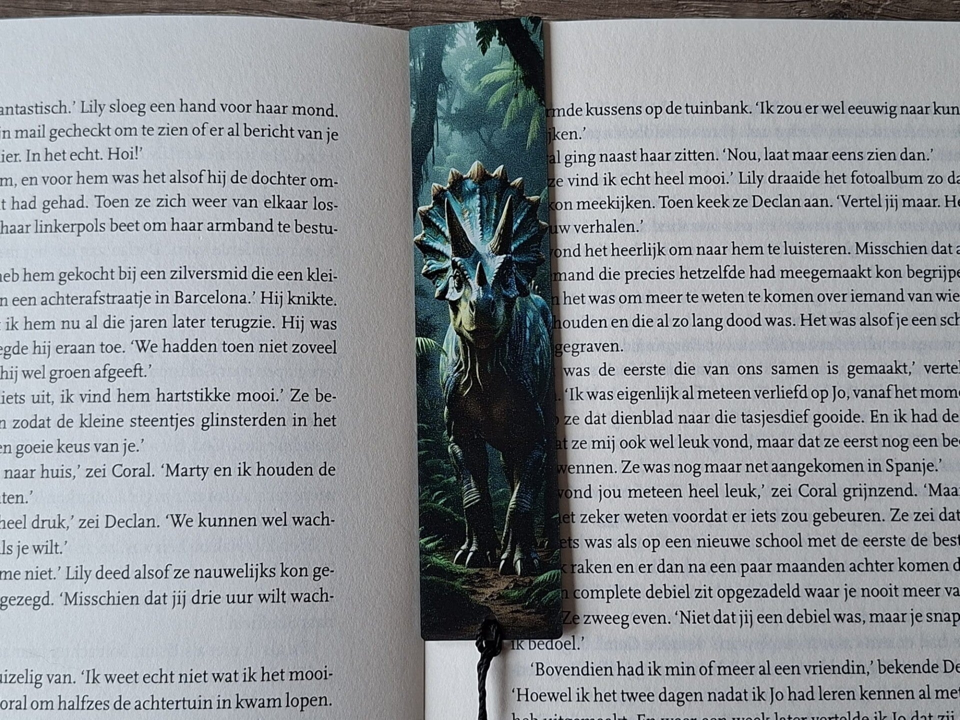 Boekenlegger : Dino : Triceratops !!