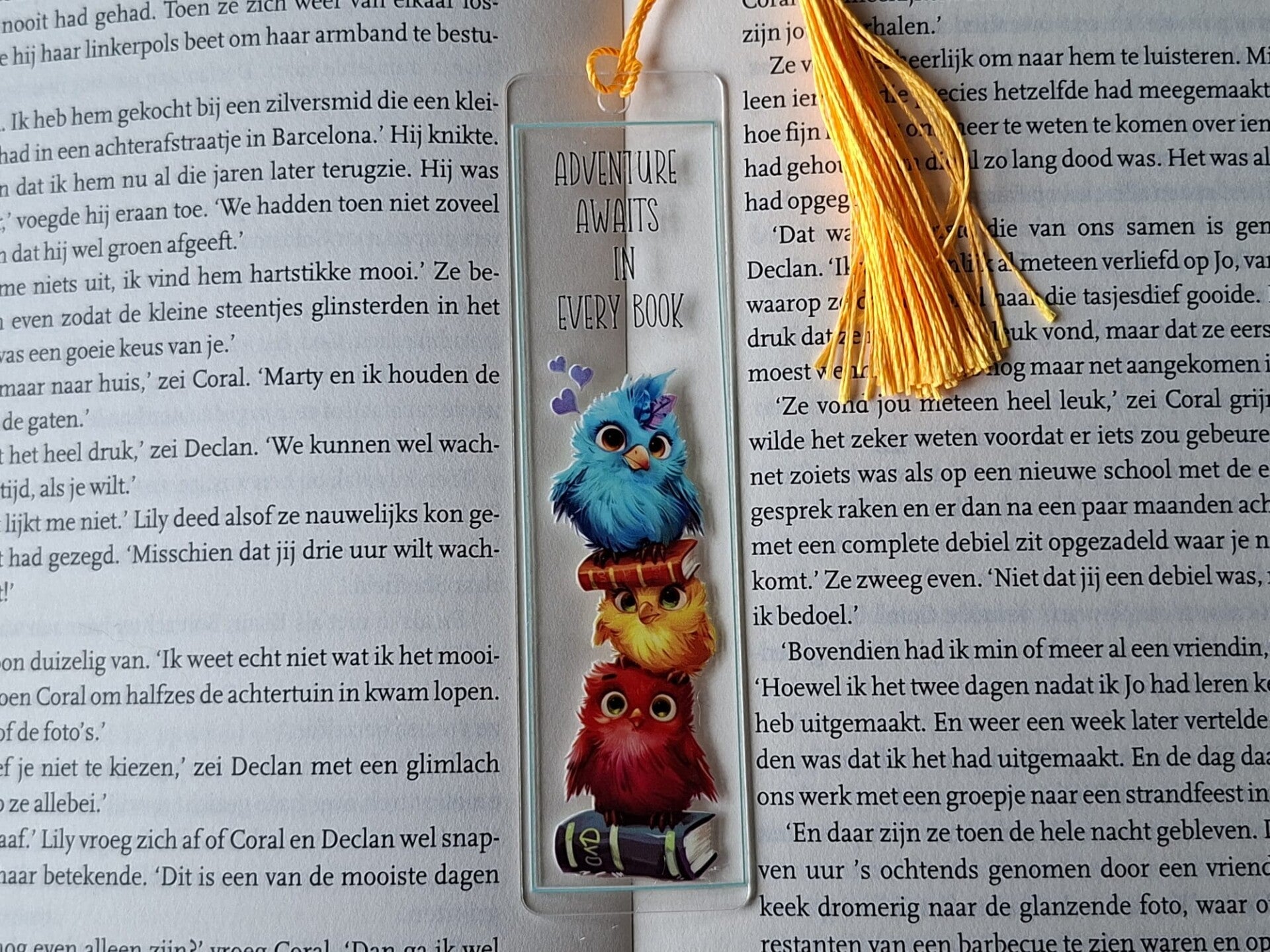 Boekenlegger : Vogeltjes met Tekst !! 2