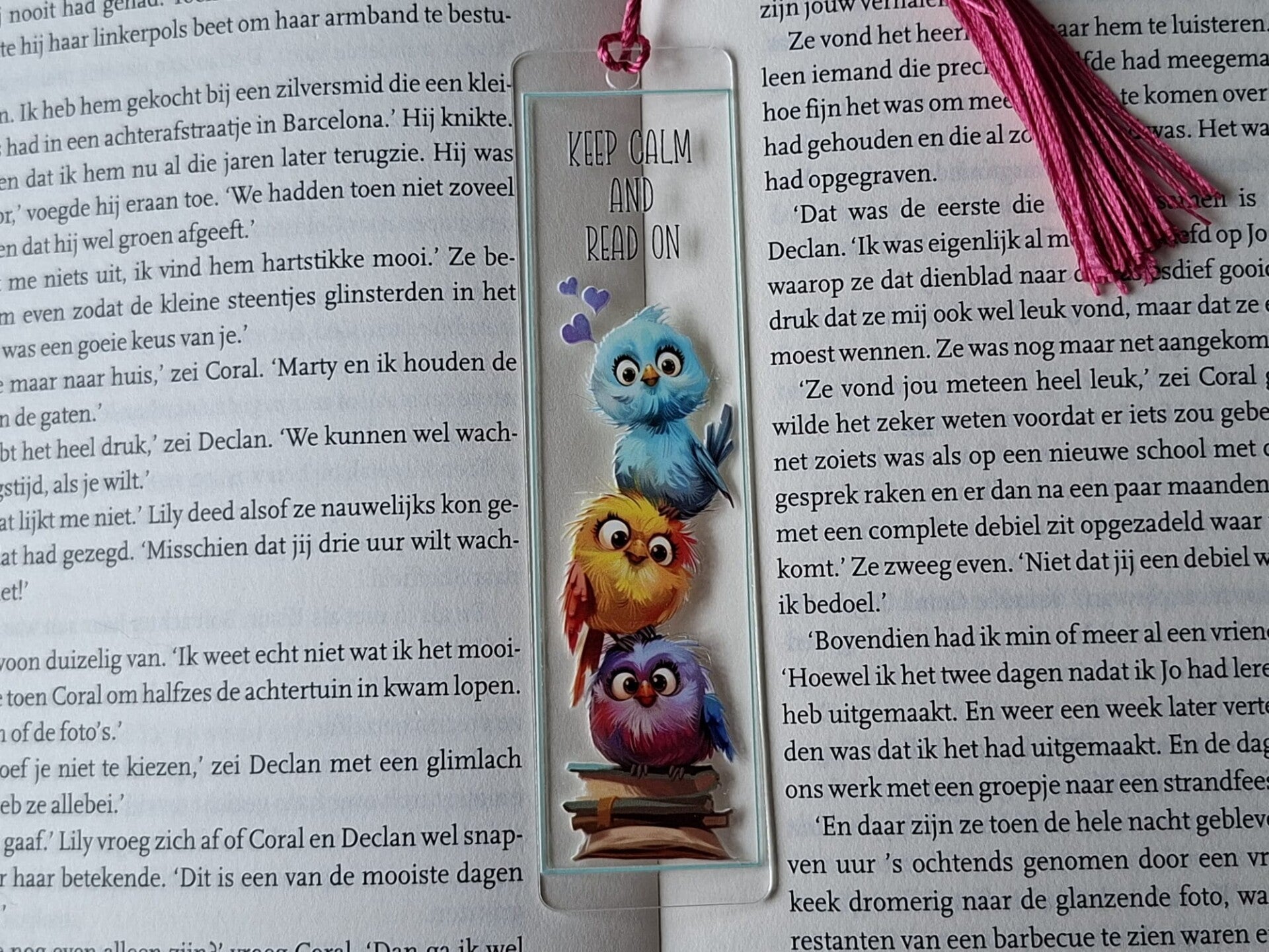 Boekenlegger : Vogeltjes met Tekst !! 4