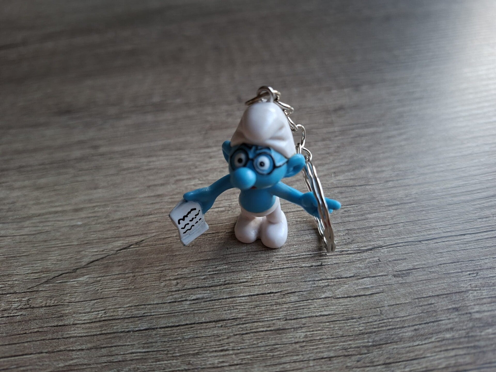 Sleutelhanger : Bril Smurf !! 1