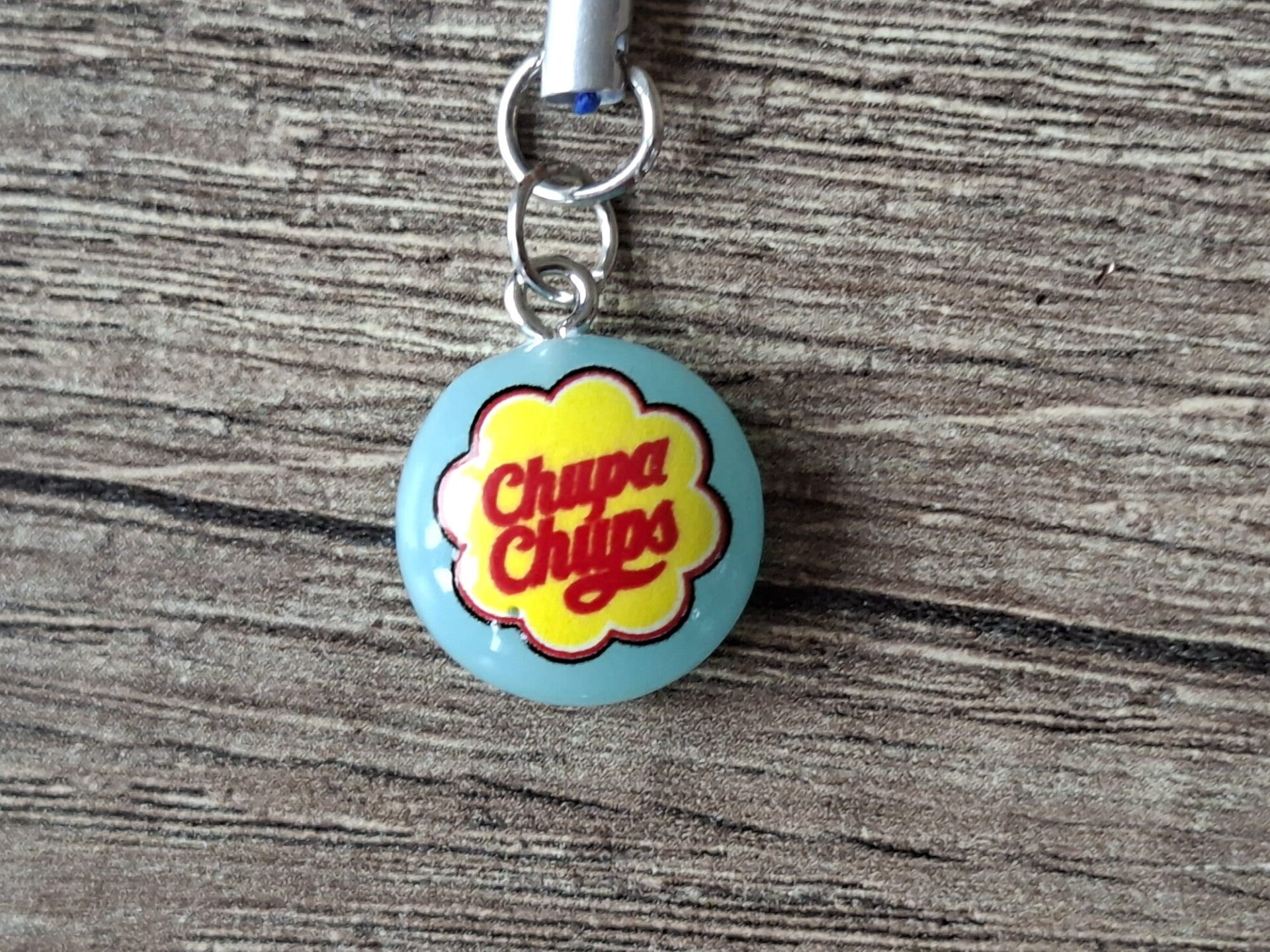 Telefoonhanger : Blauwe Chupa Chups !!