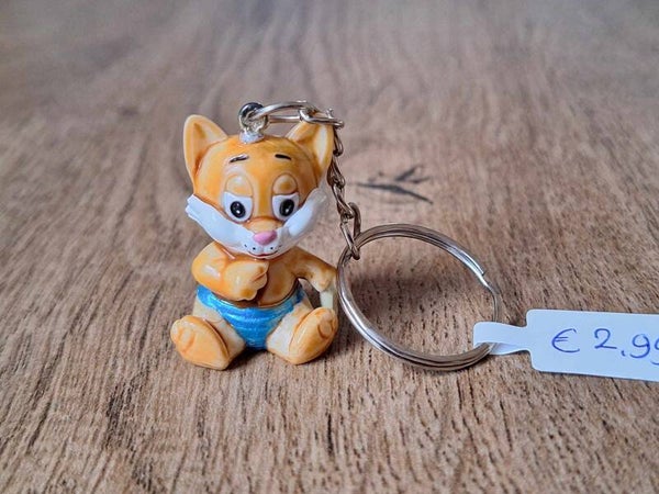 Sleutelhanger : Denkend Katje !!