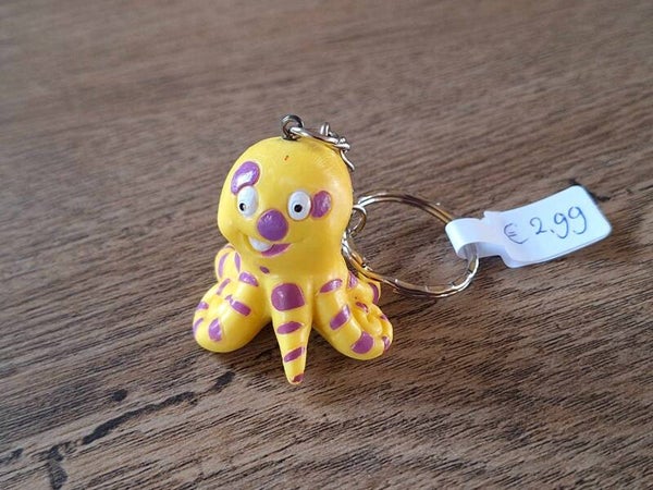 Sleutelhanger : Gele Octopus !!