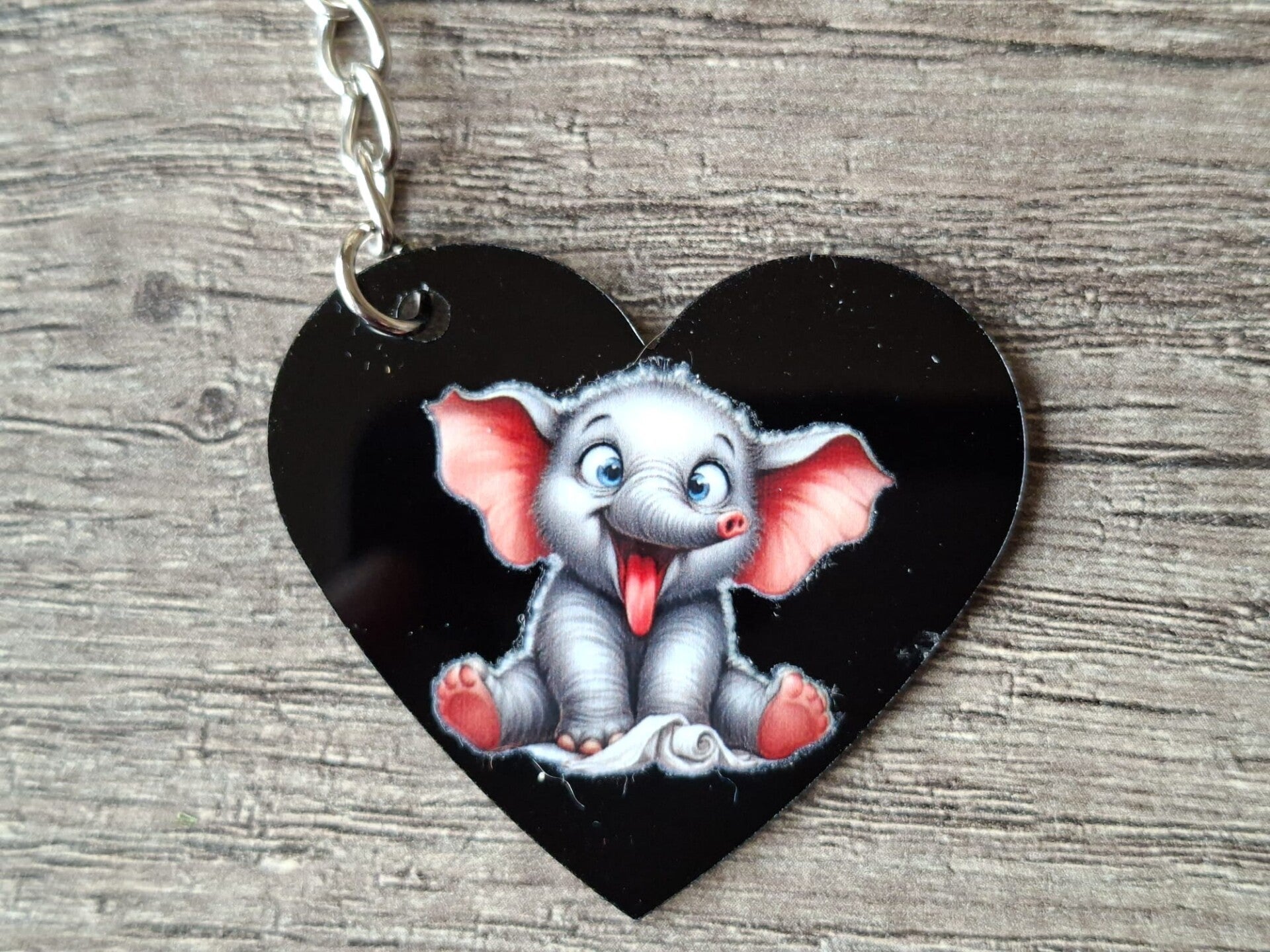 Sleutelhanger : Hart : Olifantje !! 1