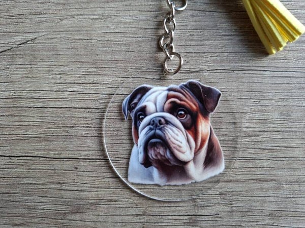 Sleutelhanger : Hondje : Engelse Bulldog !!