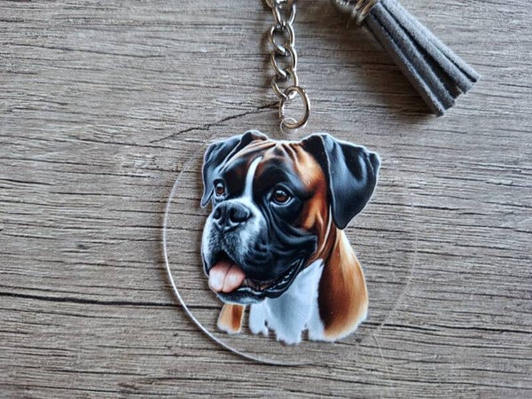 Sleutelhanger : Hondje : Boxer !!