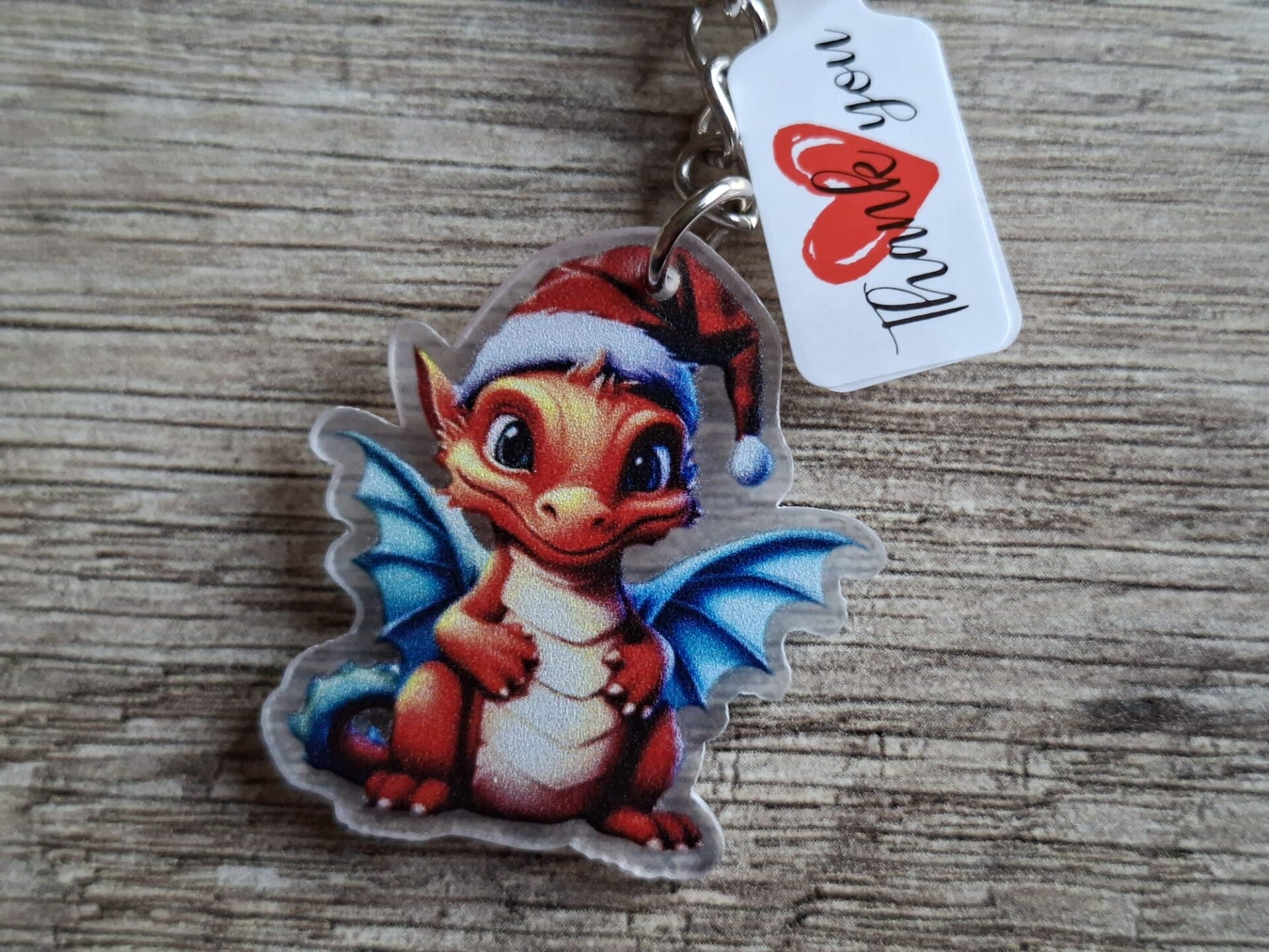 Sleutelhanger : Kerst Draakje !! 11