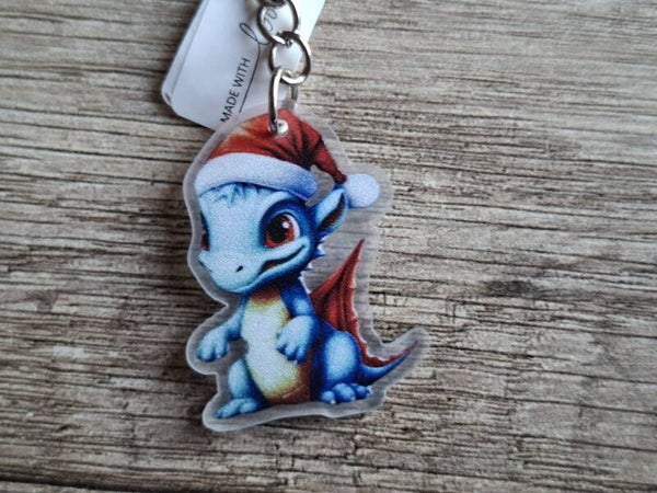 Sleutelhanger : Kerst Draakje !! 12