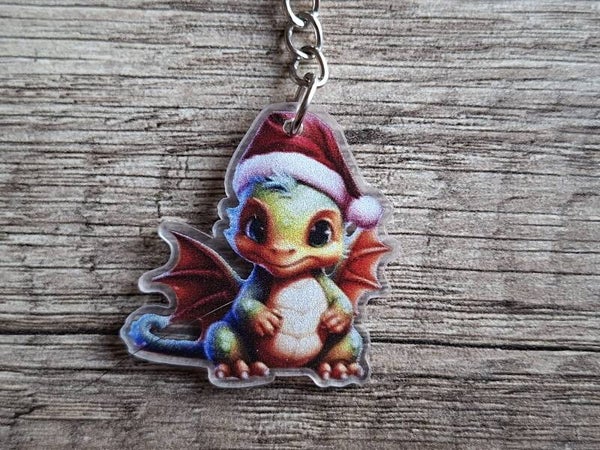 Sleutelhanger : Kerst Draakje !! 13