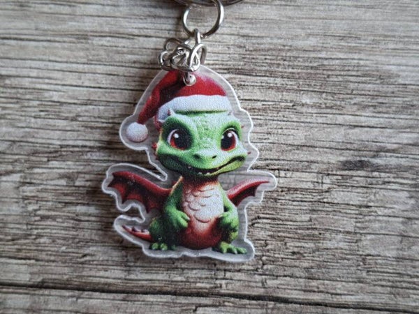 Sleutelhanger : Kerst Draakje !! 5