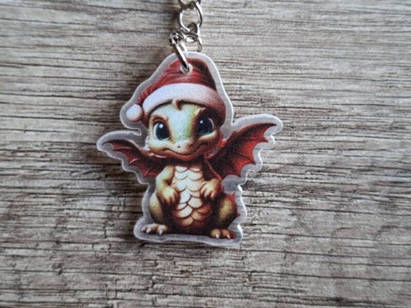 Sleutelhanger : Kerst Draakje !! 6