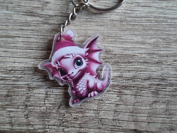 Sleutelhanger : Kerst Draakje !! 7