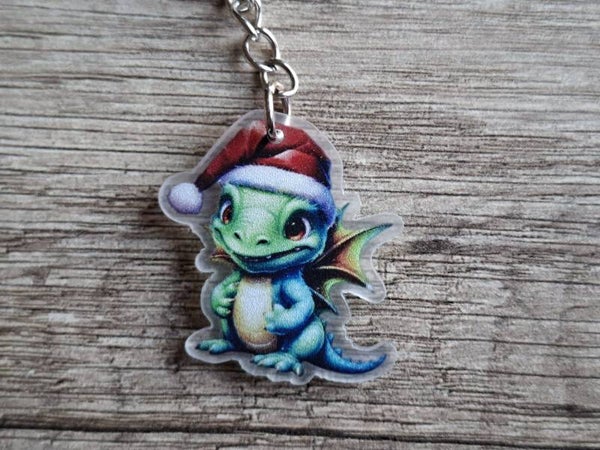 Sleutelhanger : Kerst Draakje !! 8