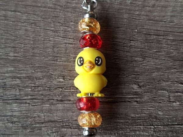 Sleutelhanger : RVS met Kuikentje !!