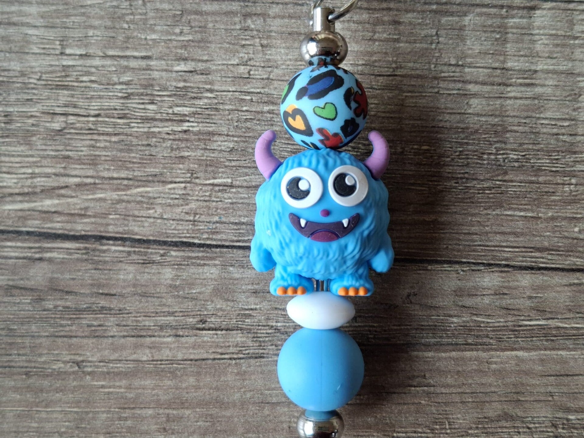 Sleutelhanger : RVS met Monstertje !!